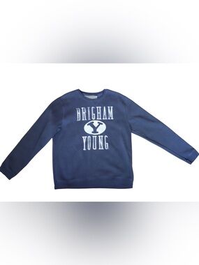 Brigham Young Navy Crewneck Sweatshirt